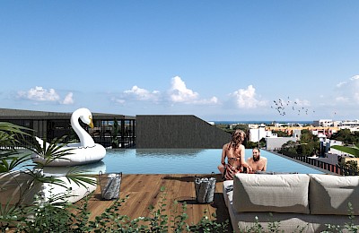 Playa Del Carmen Real Estate Listing | Urban Towers 3 Beds PH