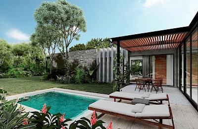 Xpu Ha Real Estate Listing | Amares Casas 1 Bedroom + Studio + Lot