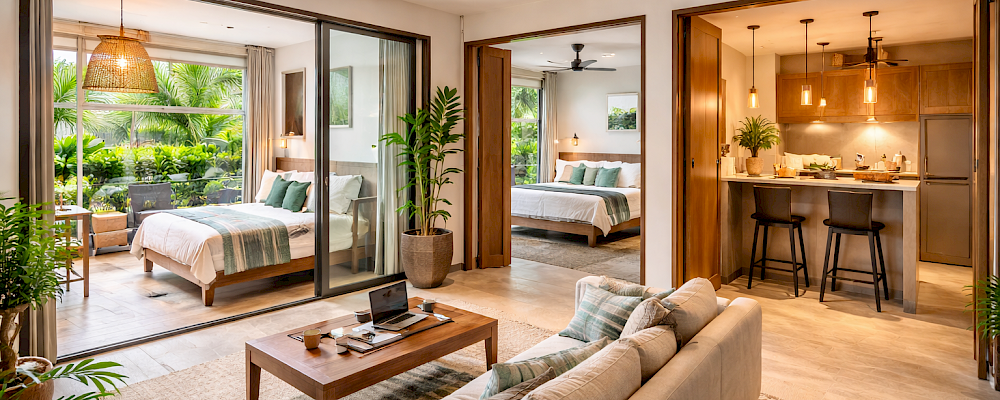 Lock-Offs, Flex Spaces, and “2-in-1” Layouts in Playa del Carmen: How Smart Floorplans Multiply ROI