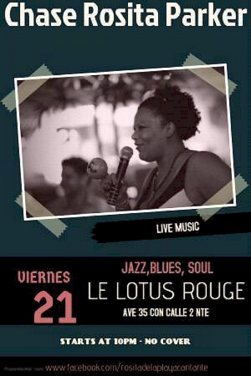 Chase Rosita Parker: Live Jazz Singer at Le Lotus Rouge