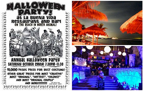 Akumal Halloween Party at La Buena Vida