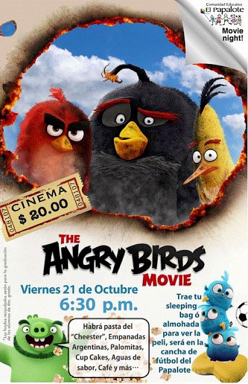 Kids Movie Night: The Angry Birds at El Papalote