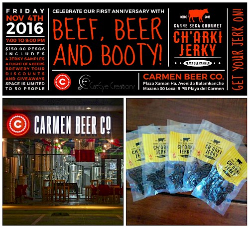 Beef, Beer & Booty: Ch'arki Jerky Anniversary Party at Carmen Beer Co.