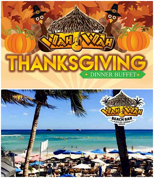 Thanksgiving Buffet at Wah Wah Beach Bar