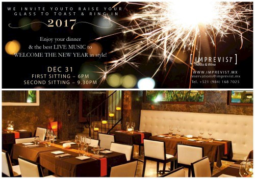 New Years Eve Dinner at Imprevist