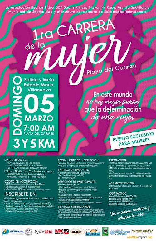 Carrera de la Mujer 5k Race (Ladies Only)