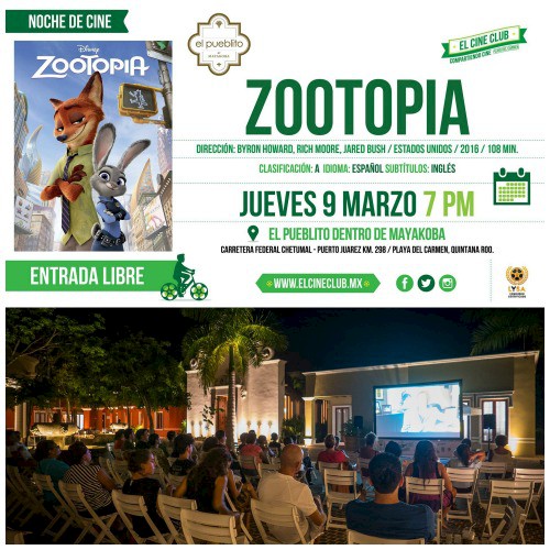 Outdoor Movie Night: Zootopia (Spanish)