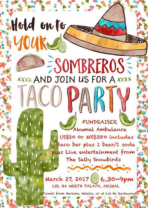 Taco Party and Akumal Ambulance Fundraiser