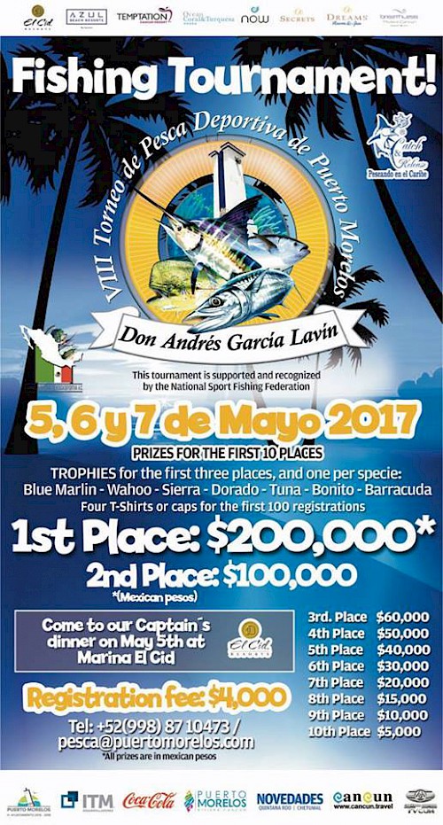 Sport Fishing Tournament in Puerto Morelos