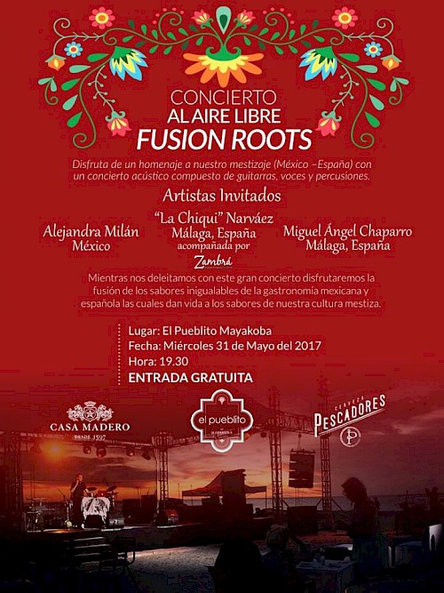 Outdoor Concert at El Pueblito Mayakoba: Fusion Roots