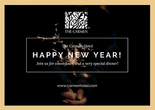 New Years Eve Dinner at The Carmen Hotel