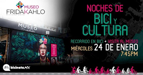 Bike & Culture Night at the Frida Kahlo Museum