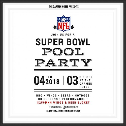 Super Bowl Party at The Carmen Hotel