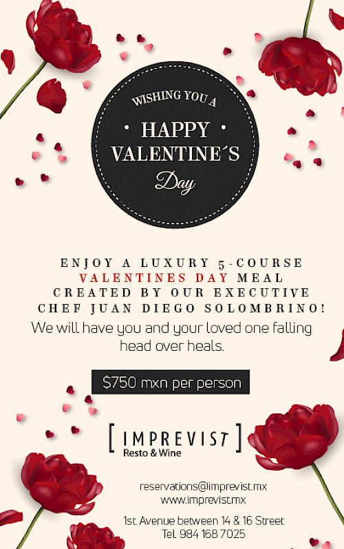 Valentine's Day Dinner at Imprevist