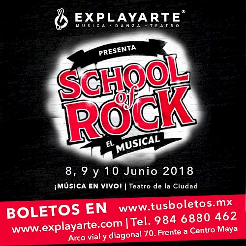 School of Rock The Musical in Playa del Carmen