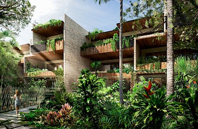 Tulum Real Estate Listing | Adora Residence Jungle 2 Beds