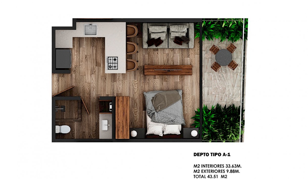 Playa Del Carmen Real Estate Listing | Sensai Downtown 1 Bedroom