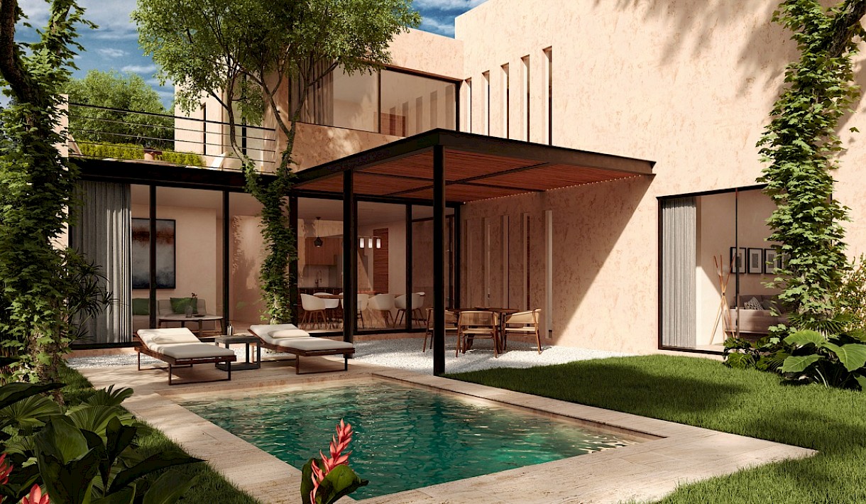 Xpu Ha Real Estate Listing | Amares Casas 3 Bedrooms + Studio + Lot