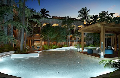Playacar Real Estate Listing | Casa de Piedra 2 bed